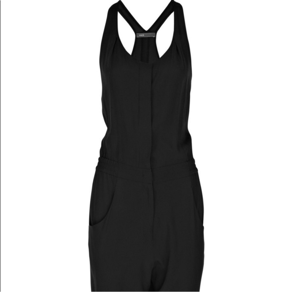 Vince Silk Blend Racer Back Jumpsuit - Picture 4 of 13